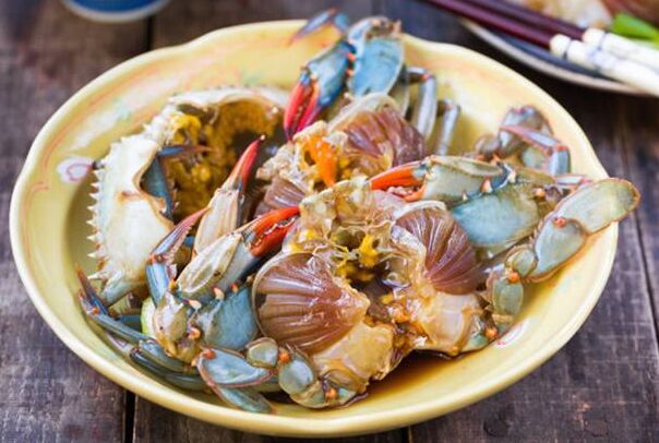 潮汕传统美食-生腌螃蟹