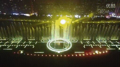 揭阳榕江大型音乐喷泉，国庆期间连续表演7天！