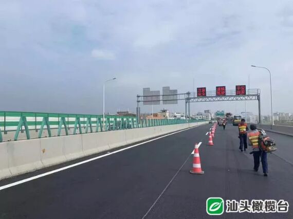 汕昆高速汕头外砂至潮州庵埠段路面改造升级 预计年底前完成施工