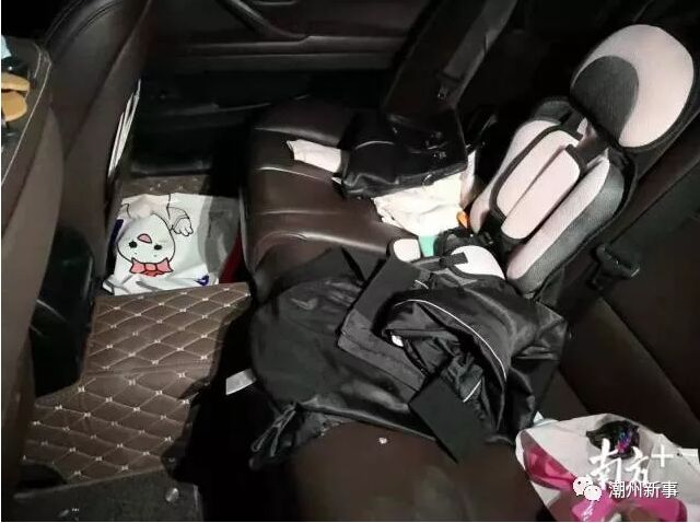 潮州市区出现一男子专门破汽车玻璃窗盗窃财物，被警方抓获