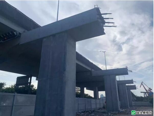 汕头金砂西路西延线工程力争今年完成控制性工程西港互通主线桥主体建设