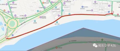 @揭阳人：市区这个路段将实施交通管制