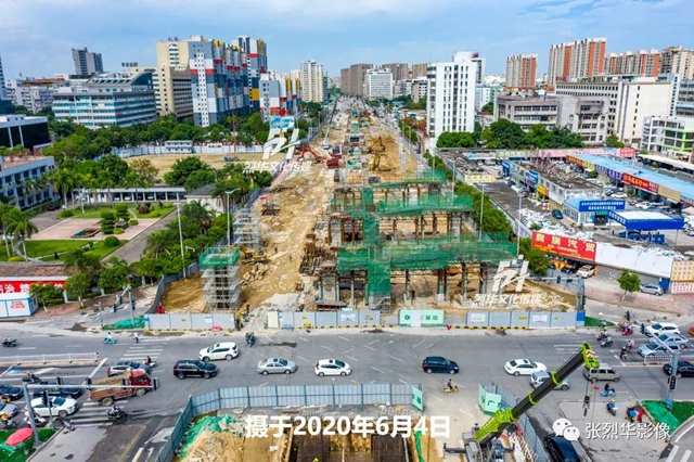 金砂西路西延、泰山路黄河路高架又有新变化！通过航拍看一下