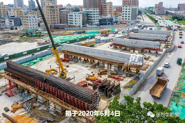 金砂西路西延、泰山路黄河路高架又有新变化！通过航拍看一下