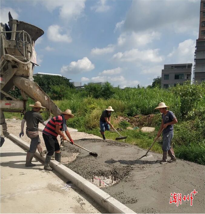 潮州北站二路已完成总工程量80%，预计10月底全面完工