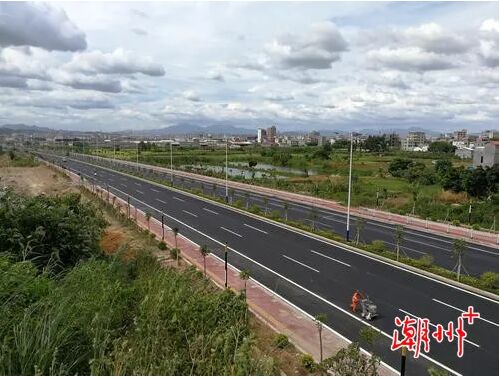 潮州S335樟公线（凤塘新路）连接高铁站预计8月初全面完工