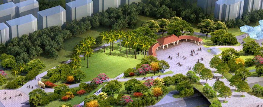华侨公园10月起将改造建设：新建天桥、广场、观海栈道等