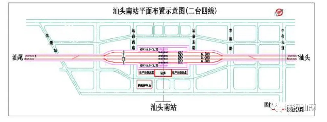 汕头南站，来了！汕汕铁路将在濠江增设汕头南站，设计方案出炉：一站两桥